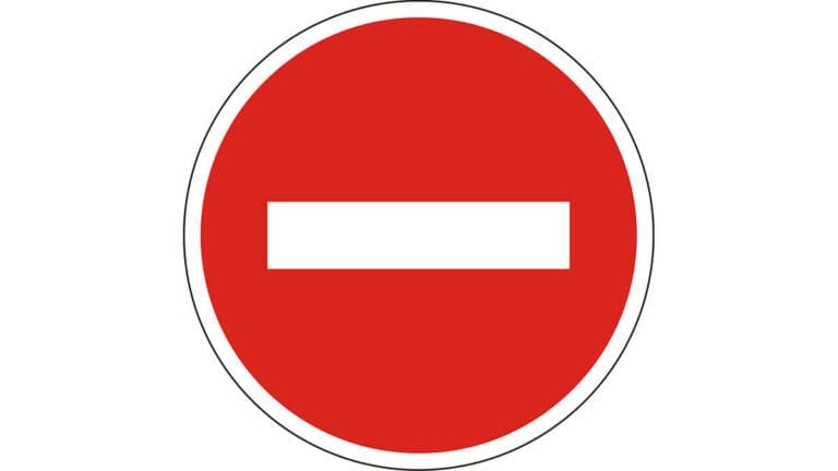 Trafikte Eksi İşareti Nedir? Ne Anlama Gelir?