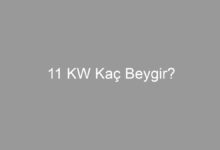 11 KW Kaç Beygir?