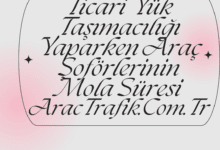 Ticari Yük Taşımacılığı Yaparken Araç Şoförlerinin Mola Süresi