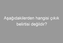 Aşağıdakilerden hangisi çıkık belirtisi değildir?