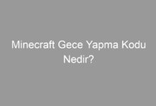 Minecraft Gece Yapma Kodu Nedir?