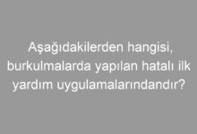 Aşağıdakilerden hangisi, burkulmalarda yapılan hatalı ilk yardım uygulamalarındandır?