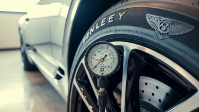 Bentley lastik basıncı psi