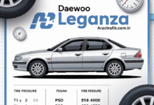 Daewoo Leganza lastik basıncı,
