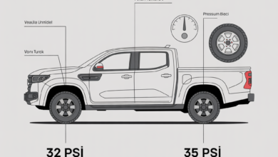 Foton Tunland V9 lastik hava basıncı