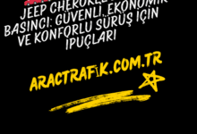 Jeep Cherokee Lastik Basıncı Güvenli, Ekonomik ve Konforlu Sürüş İçin İpuçları