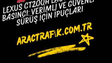 Lexus CT200h Lastik Hava Basıncı Verimli ve Güvenli Sürüş İçin İpuçları