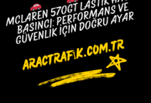 McLaren 570GT Lastik Hava Basıncı Performans ve Güvenlik İçin Doğru Ayar