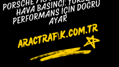 Porsche 718 Boxster Lastik Hava Basıncı Yüksek Performans İçin Doğru Ayar