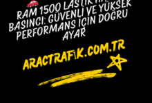 RAM 1500 Lastik Hava Basıncı Güvenli ve Yüksek Performans İçin Doğru Ayar