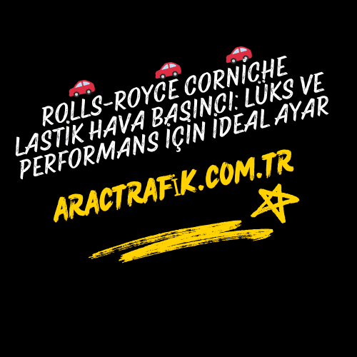 Rolls-Royce Corniche lastik hava basın