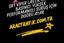 SRT Viper Lastik Hava Basıncı Yüksek Performanslı Sürüş İçin Doğru Ayar