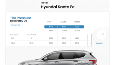 Hyundai Santa Fe Lastik Basıncı AracTrafik.Com.TR