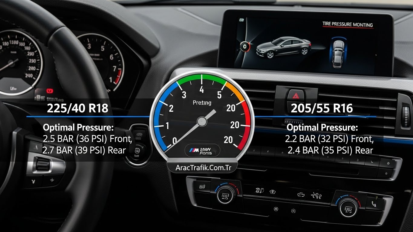 BMW 2 Serisi Lastik Basıncı Ayarları: 225/40 R18 ve 205/55 R16 İçin En Uygun Değerler