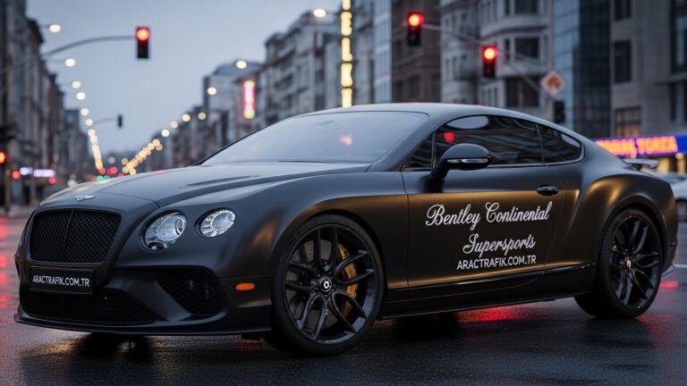 Bentley Continental Supersports Lastik Hava Basıncı