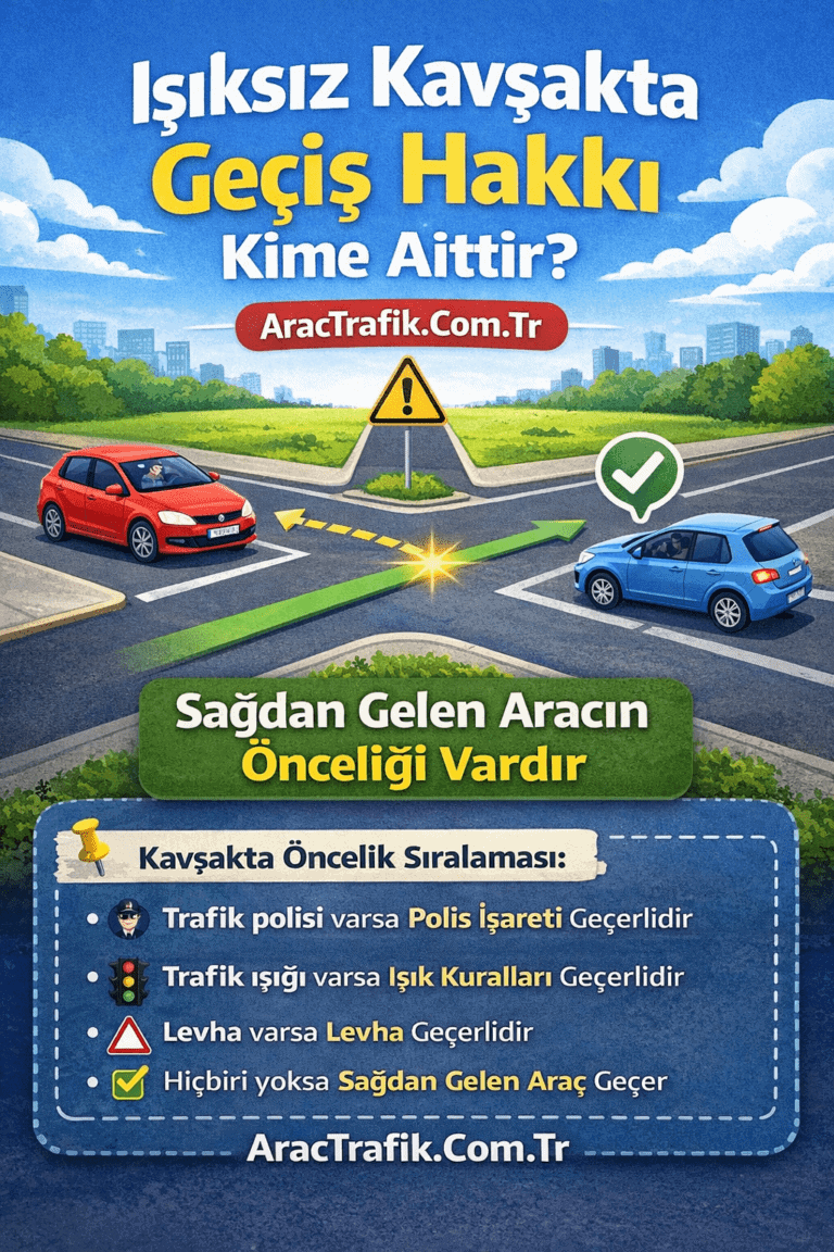 Işıksız Kavşakta Geçiş Hakkı Kime Aittir?
