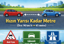 Araç kullanırken takip mesafesi ne kadar olmalıdır