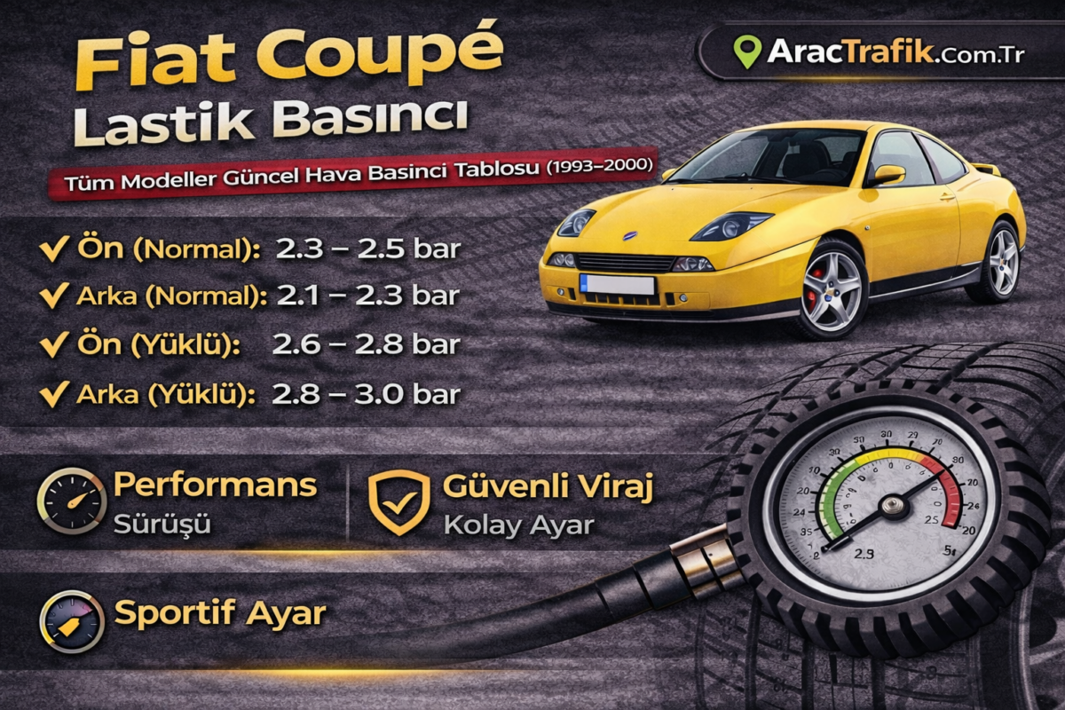 Fiat Coupé Lastik Basıncı Nasıl Olmalı