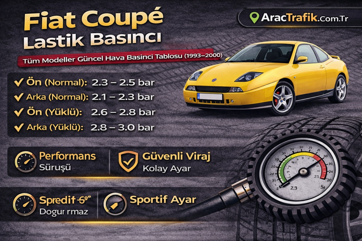 Fiat Coupé Lastik Basıncı