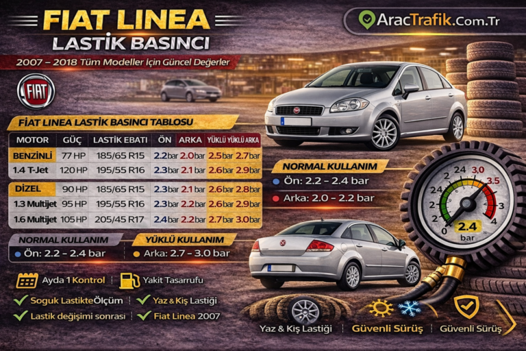 Fiat Linea Lastik Basıncı Ne Kadar Olması Lazım