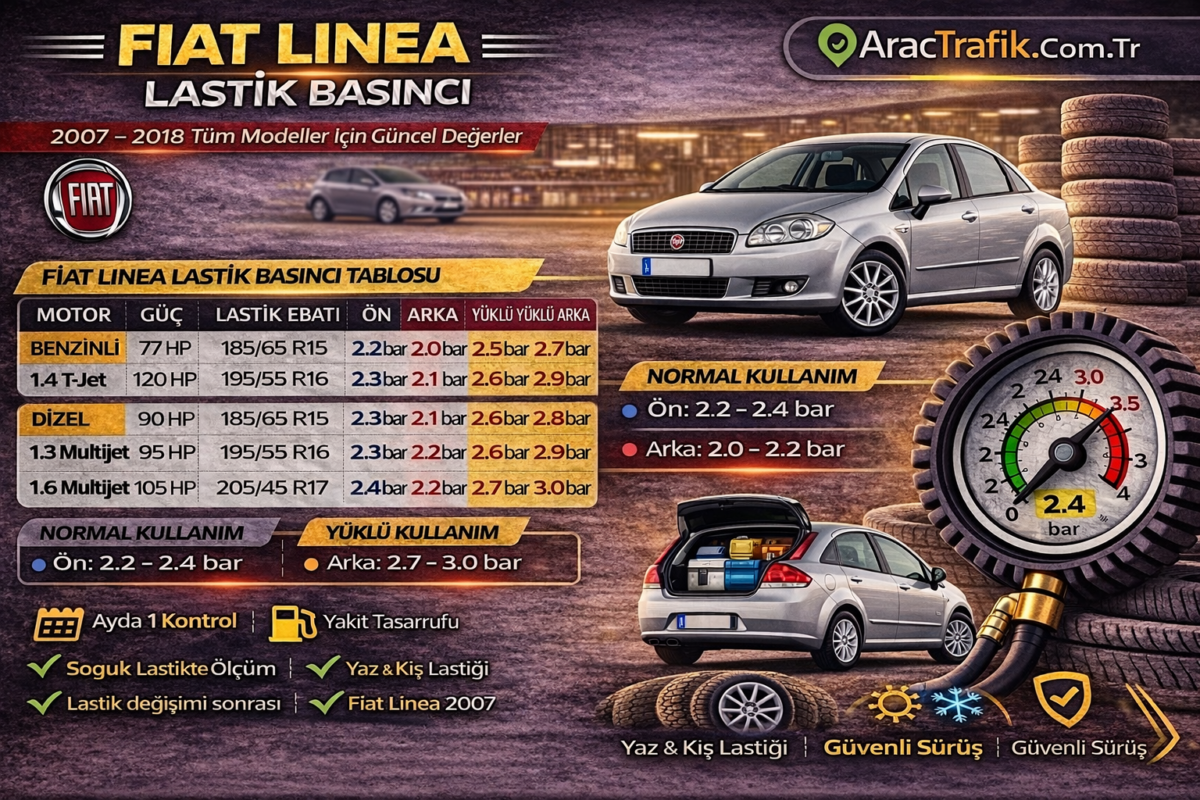 Fiat Linea Lastik Basıncı