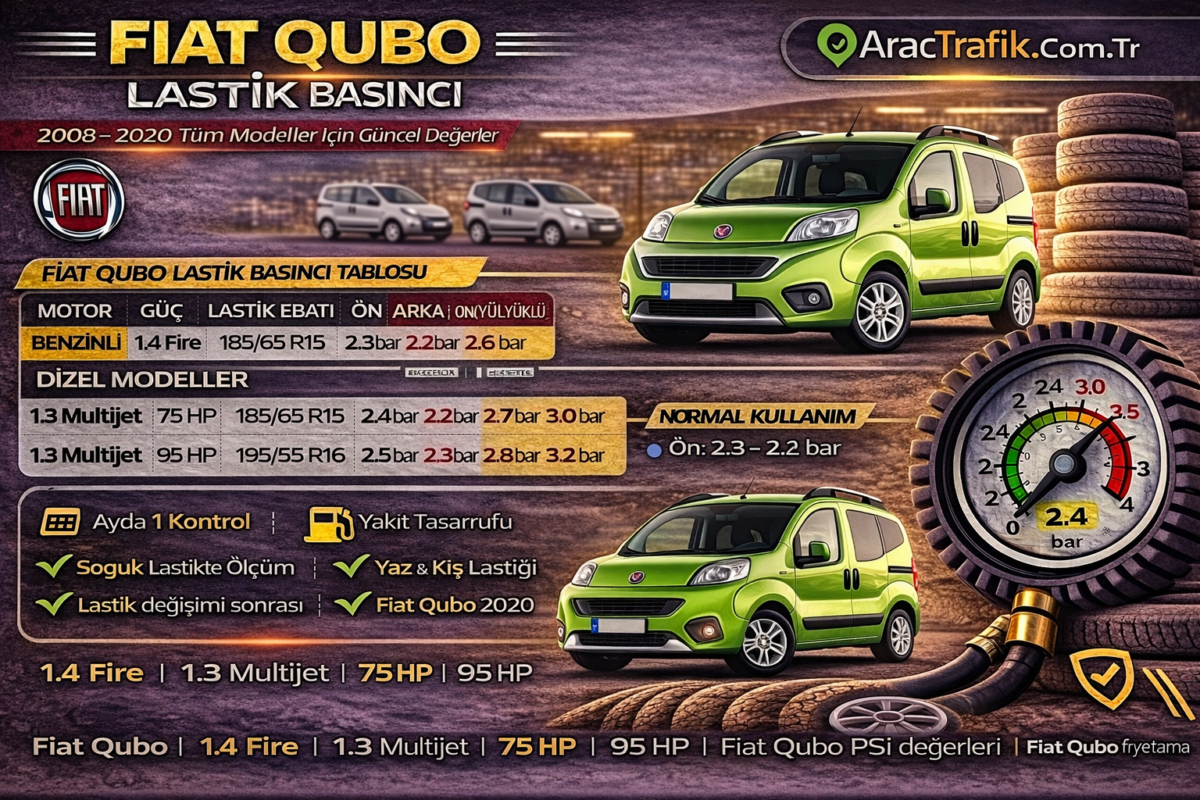 Fiat Qubo Lastik Basıncı