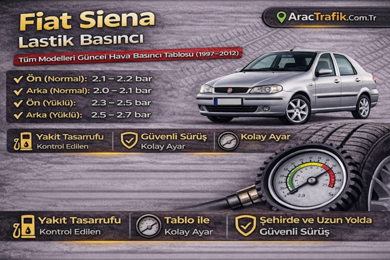 Fiat Siena Lastik Basıncı Kaç Olması Lazım