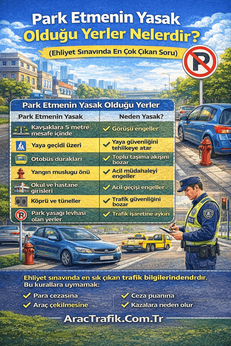 Park Etmenin Yasak Olduğu Yerler Nelerdir?