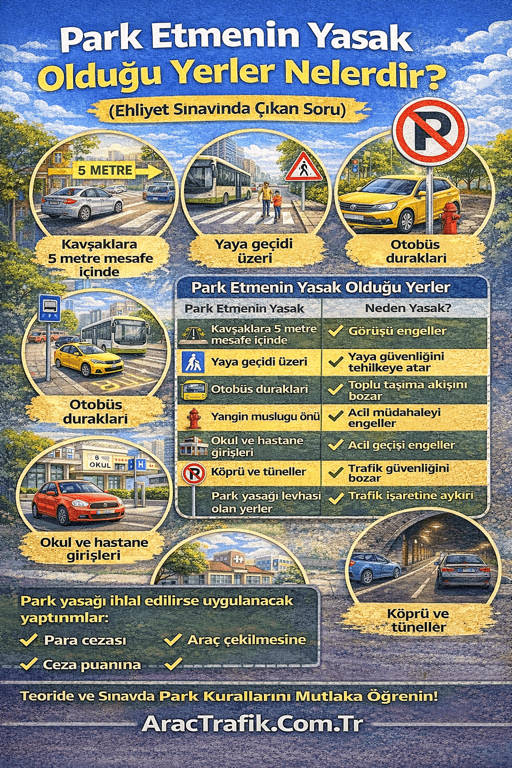 Park Etmenin Yasak Olduğu Yerler Nelerdir?