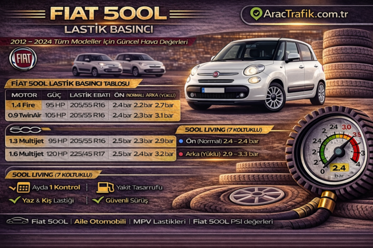 Fiat 500L Lastik Basıncı