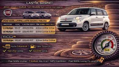 Fiat 500L Living Lastik Basıncı