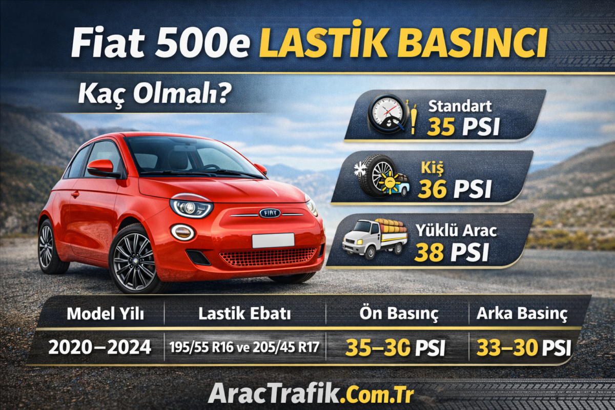 Fiat 500e Lastik Basıncı
