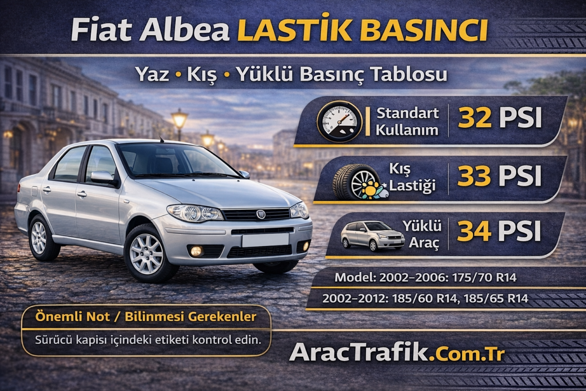 Fiat Albea Lastik Hava Basıncı