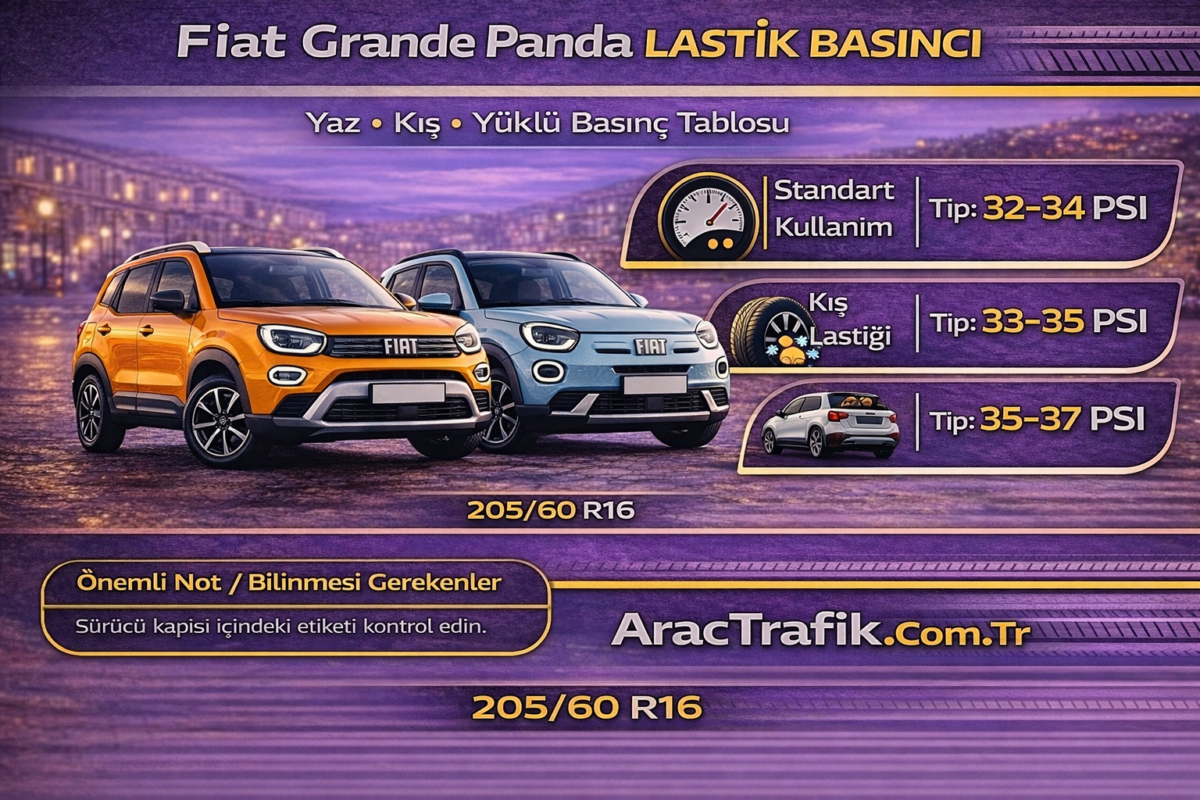 Fiat Grande Panda Lastik Basıncı