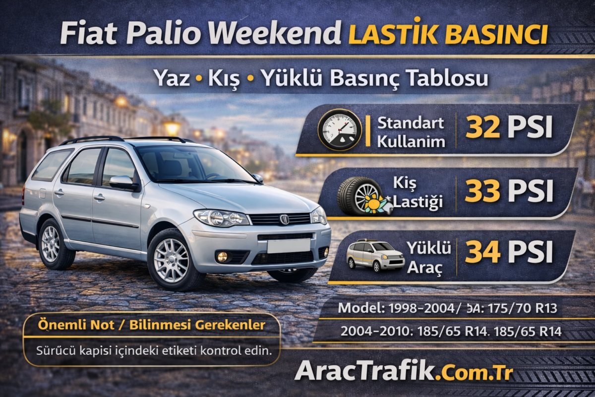 Fiat Palio Weekend Lastik Basıncı