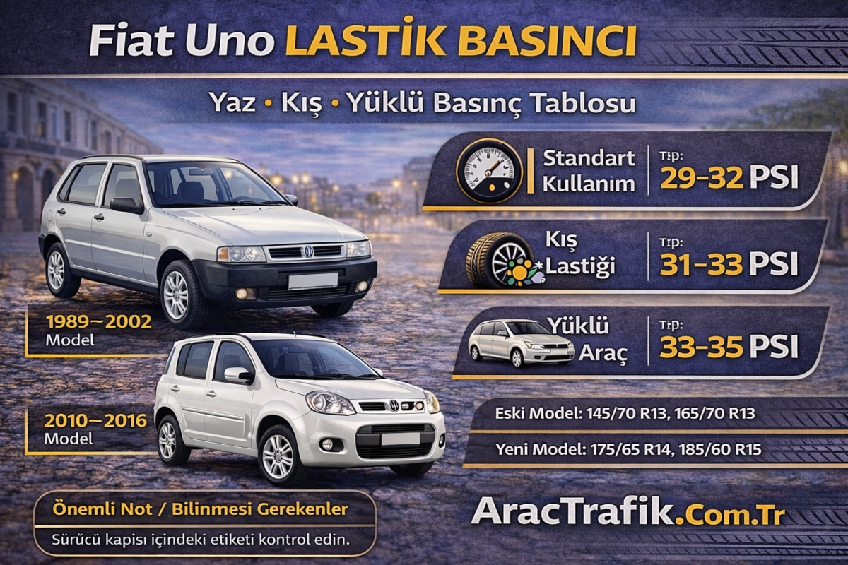 Fiat Uno Lastik Basıncı
