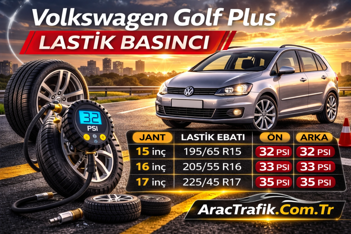 Volkswagen Golf Plus Lastik Basıncı