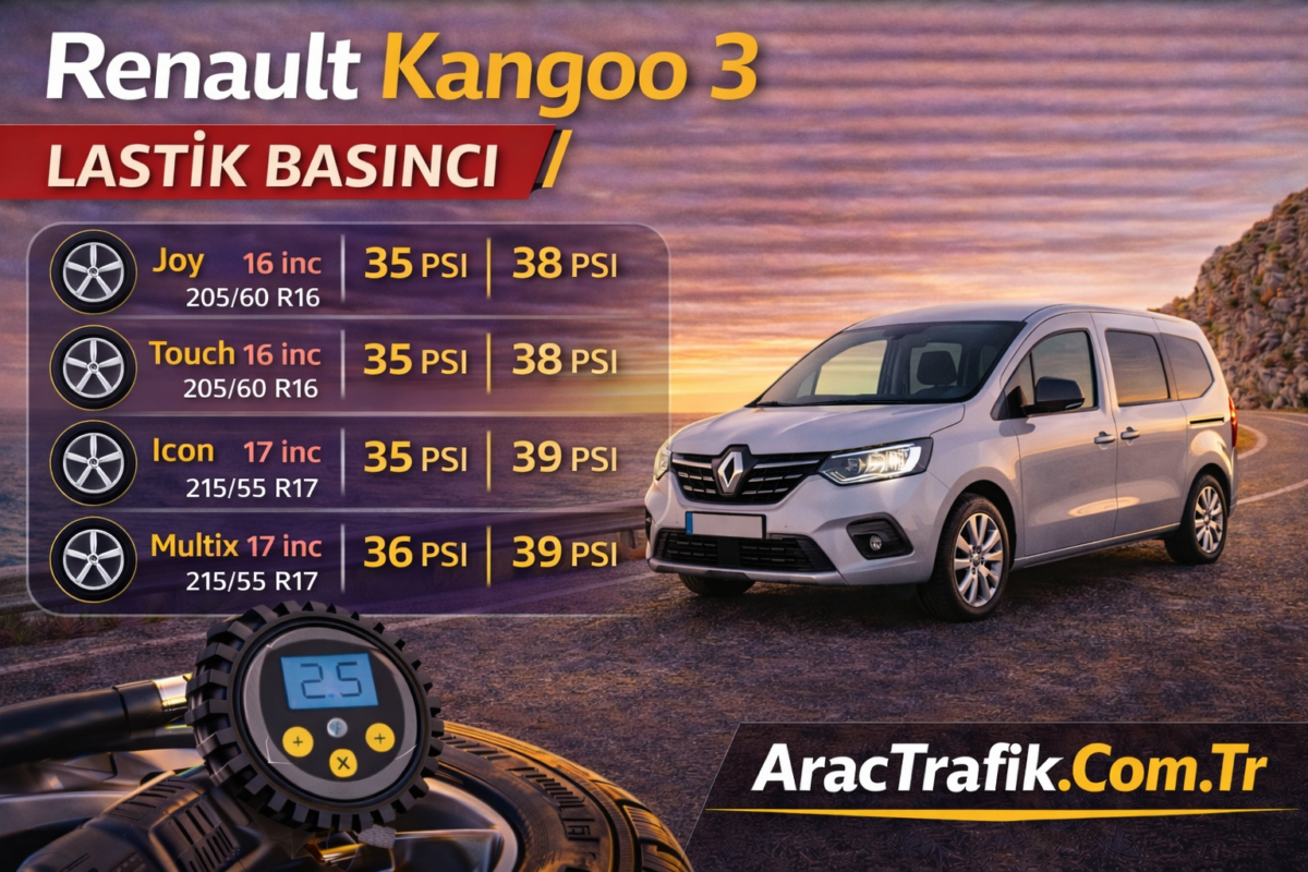 Renault Kangoo 3 Lastik Basıncı