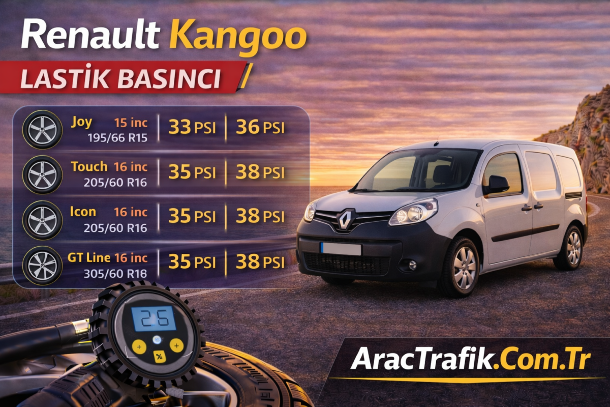 Renault Kangoo Lastik Basıncı