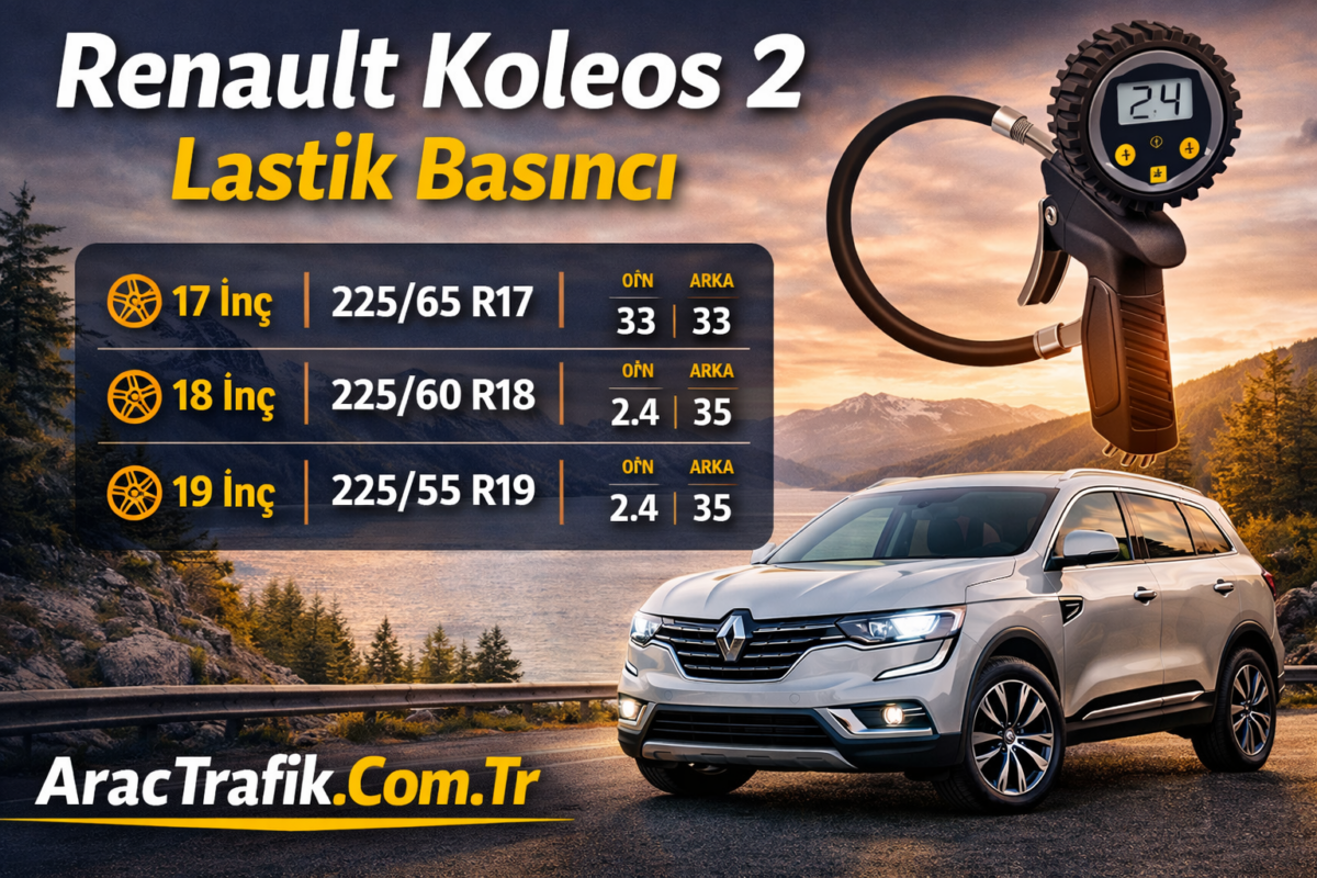 Renault Koleos 2 Lastik Basıncı