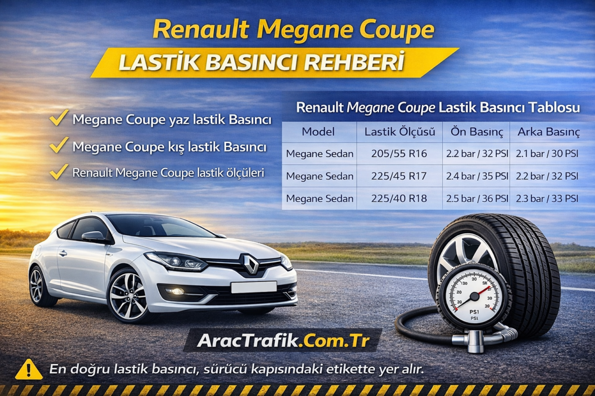 Renault Megane Coupe Lastik Basıncı