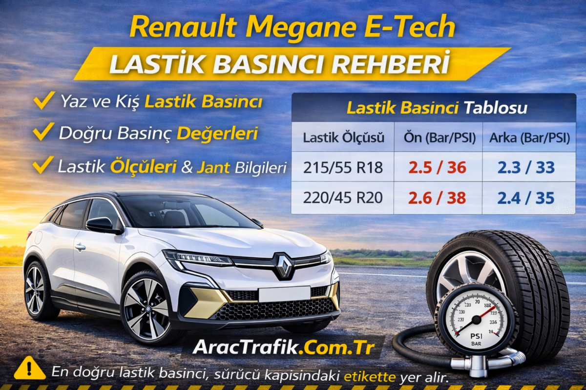 Renault Megane E-Tech Lastik Hava Basıncı