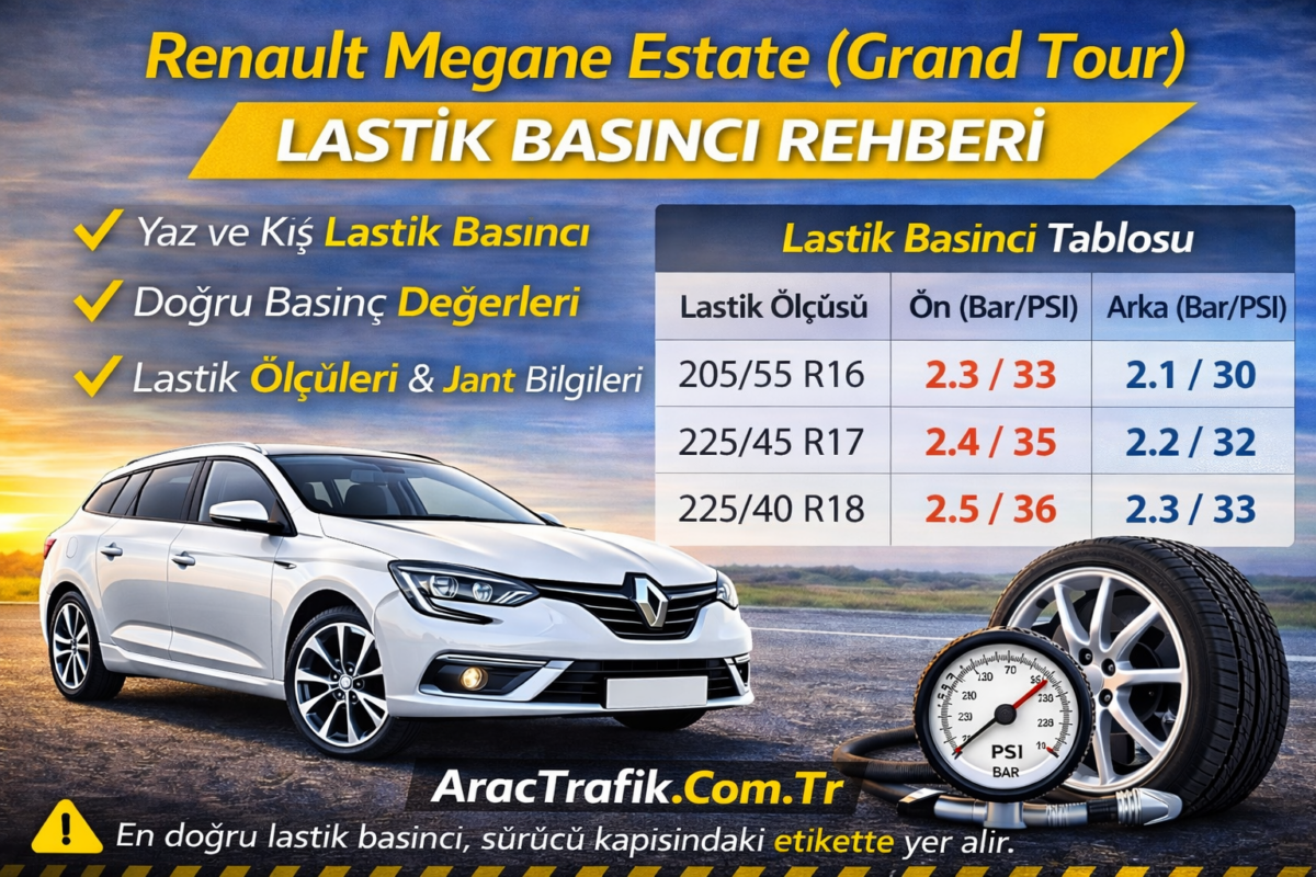 Renault Megane Estate Lastik Basıncı