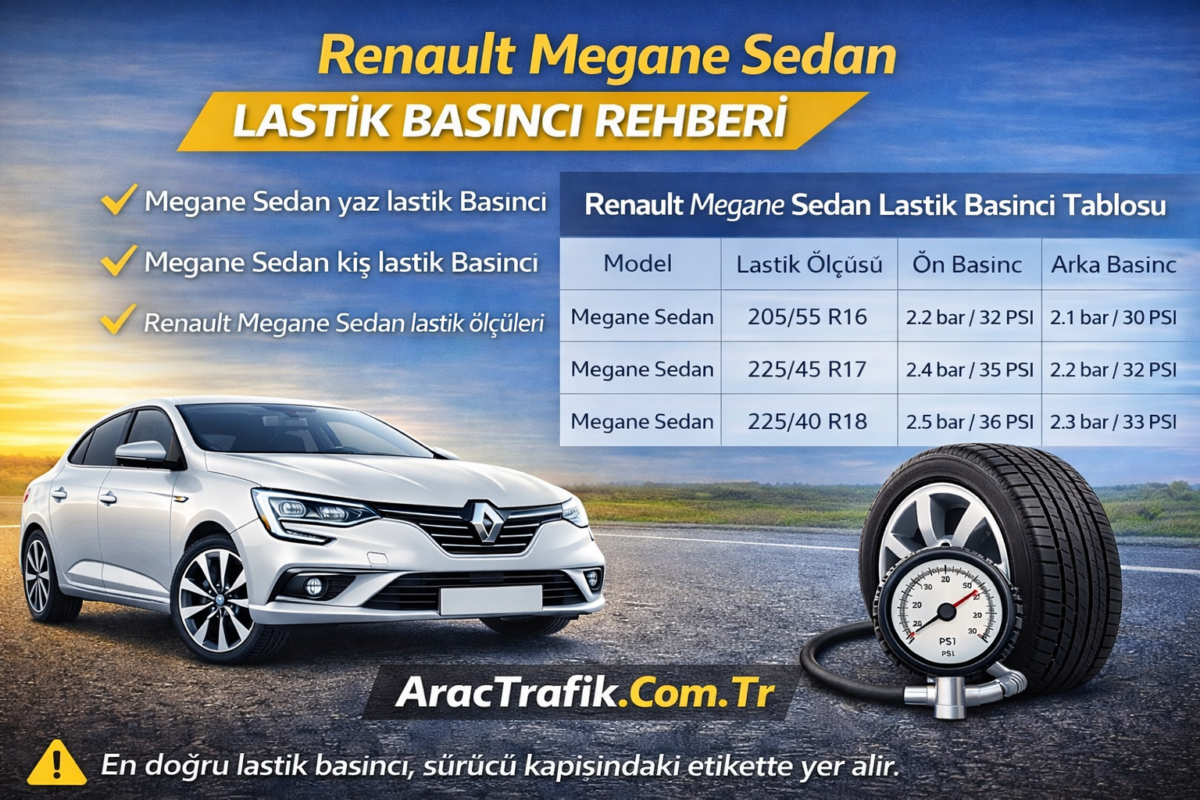 Renault Megane Sedan Lastik Basıncı