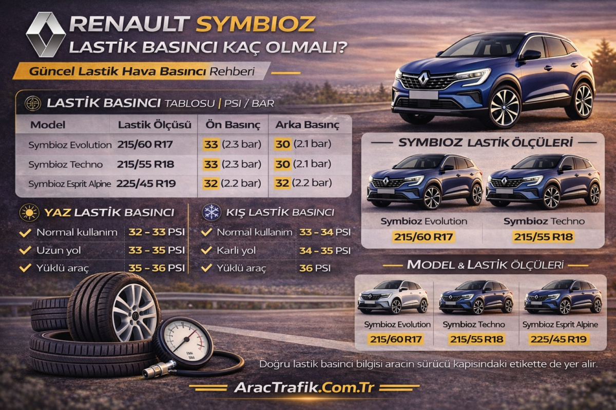 Renault Symbioz Lastik Basıncı