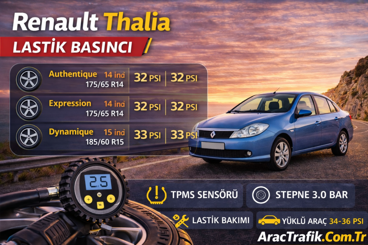 Renault Thalia Lastik Basıncı