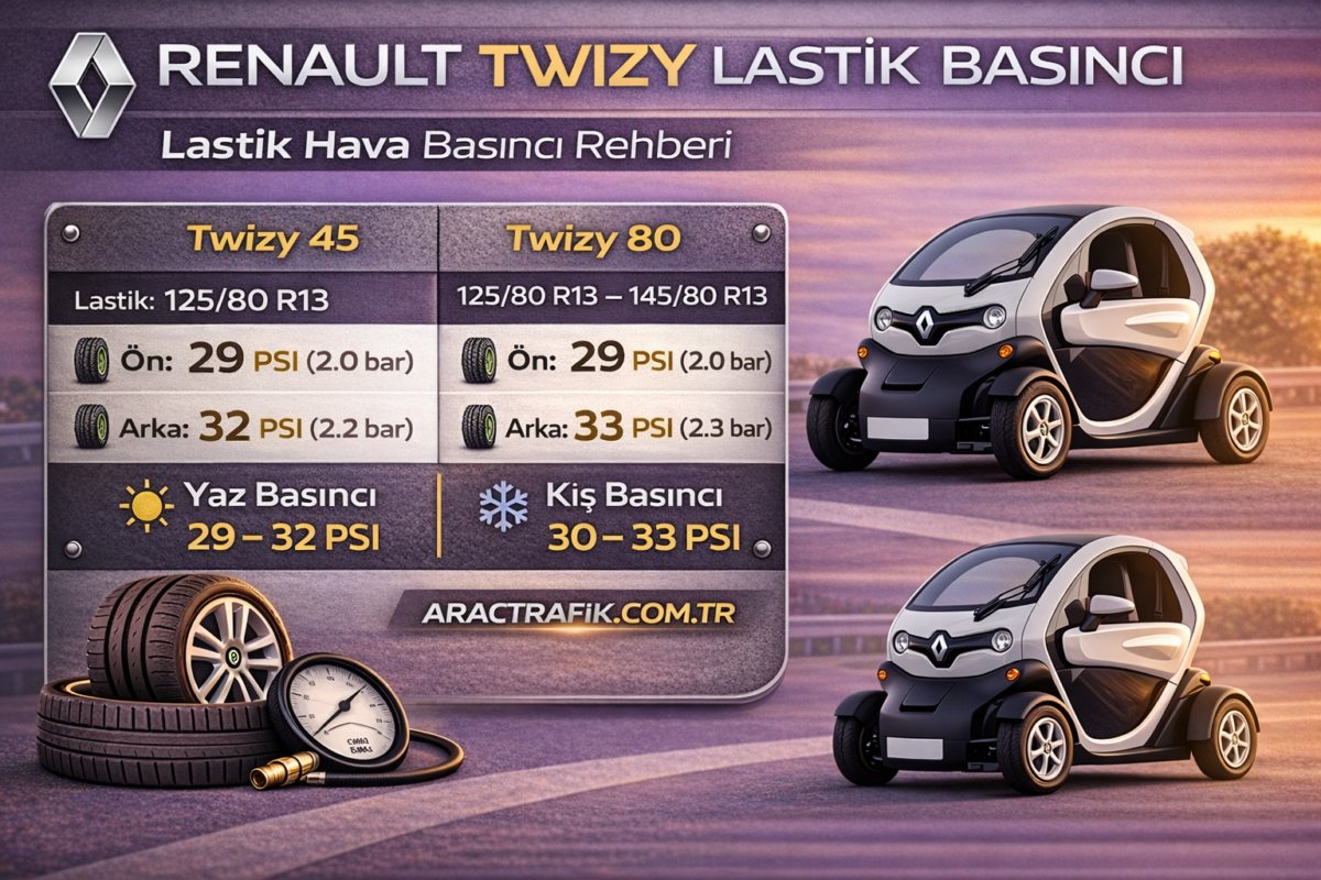 Renault Twizy Lastik Basıncı