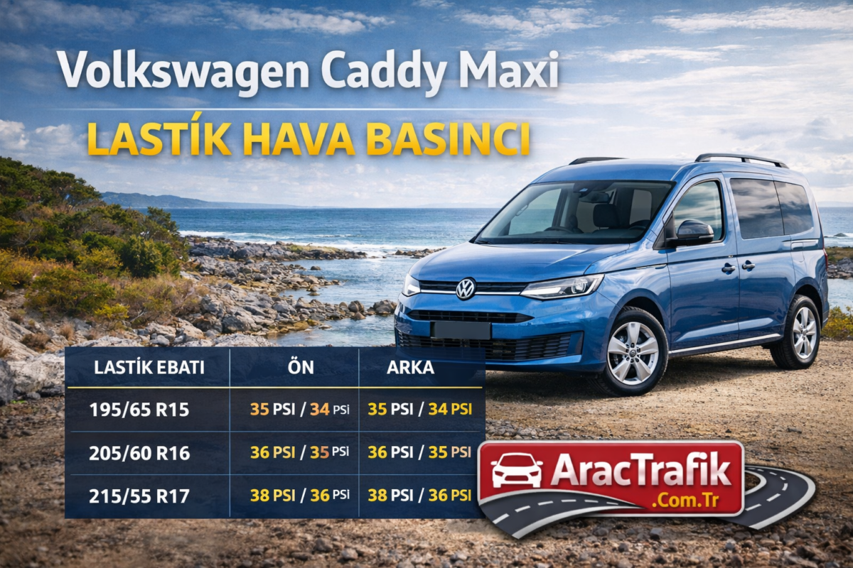 Volkswagen Caddy Maxi Lastik Basıncı