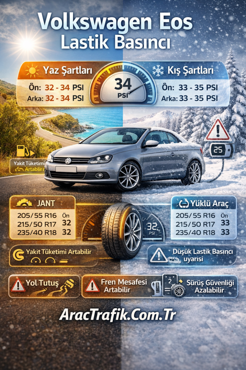 Volkswagen Eos Lastik Basıncı