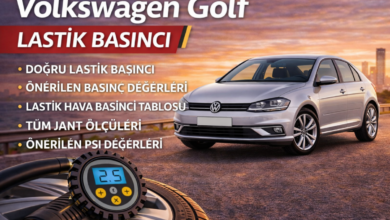Volkswagen Golf Lastik Hava Basıncı